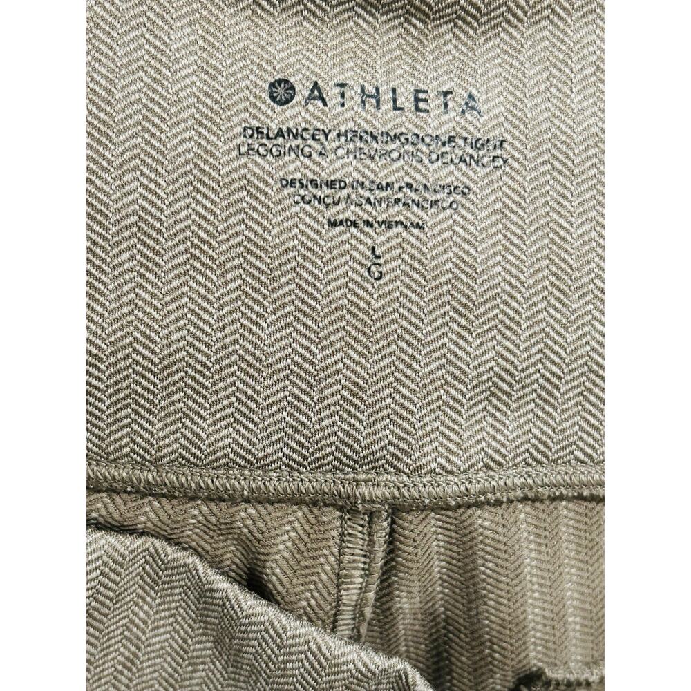 Athleta Delancey Herringbone Tights in Taupe size L - Picture 3 of 3